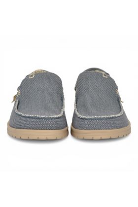 Mocassino uomo Hey Dude i n tela colore blu. HEY DUDE | 40124-BLUE